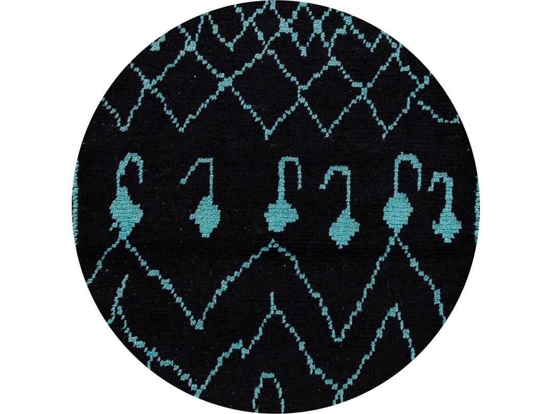 Modern Moroccan Style Wool Runner 3 X 13