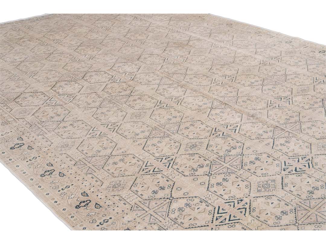 Vintage Turkish Wool Rug 9 X 14