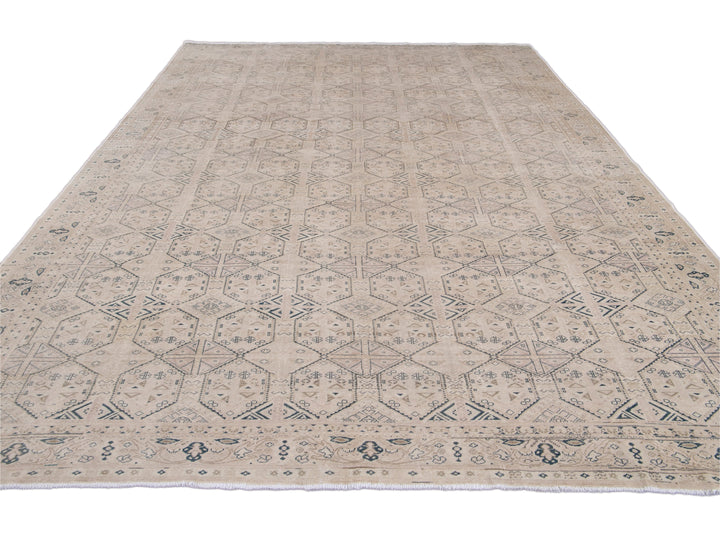 Vintage Turkish Wool Rug 9 X 14