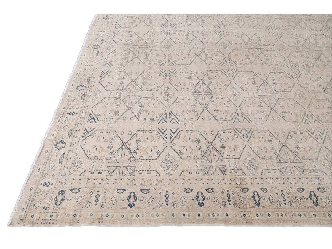 Vintage Turkish Wool Rug 9 X 14