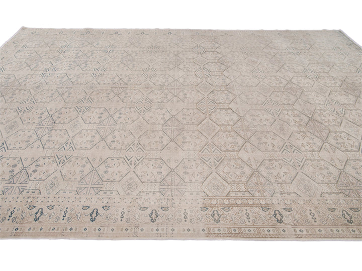 Vintage Turkish Wool Rug 9 X 14