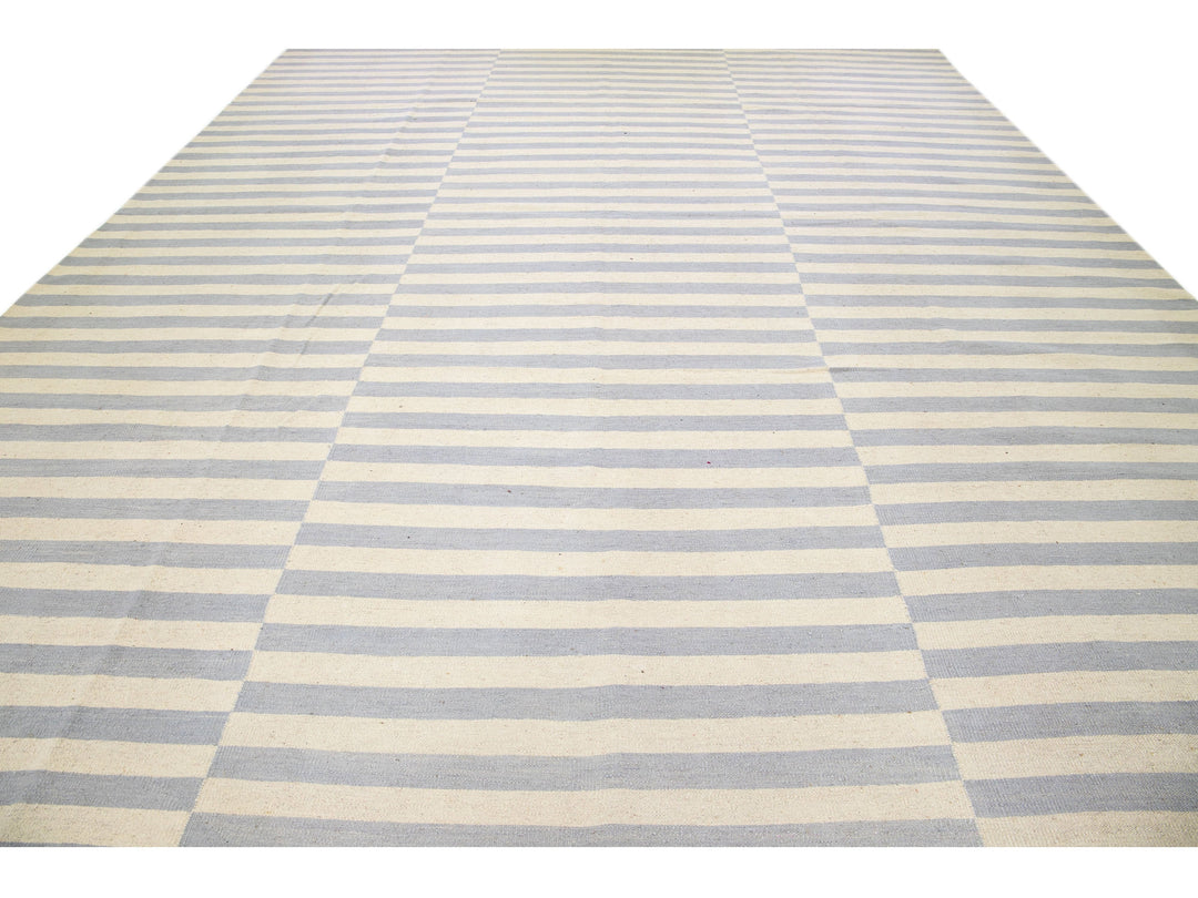 Modern Kilim Wool Rug 12 X 16