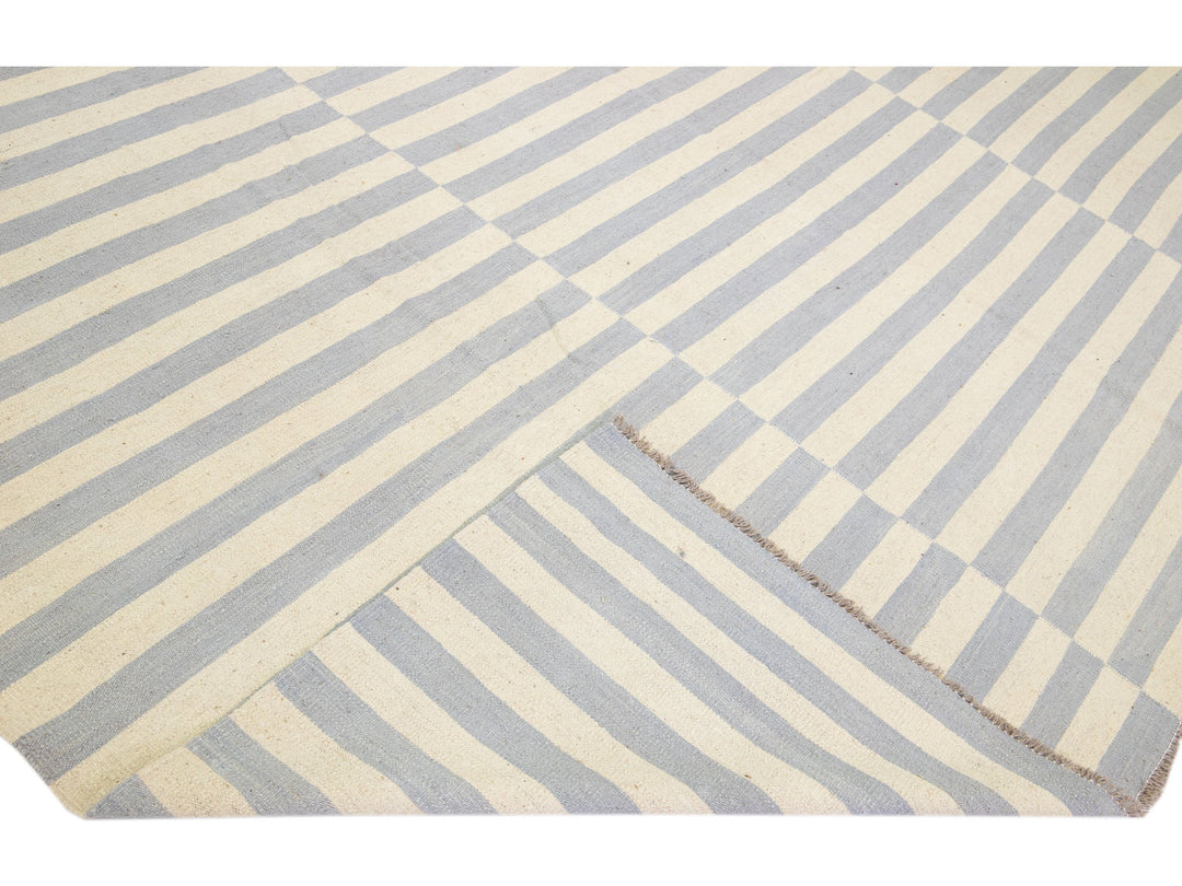 Modern Kilim Wool Rug 12 X 16