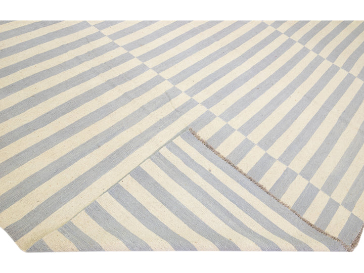 Modern Kilim Wool Rug 12 X 16