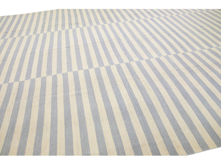 Modern Kilim Wool Rug 12 X 16