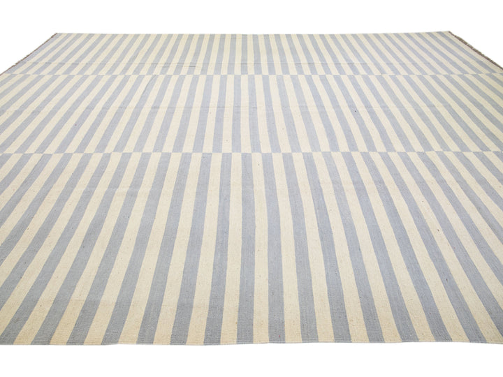 Modern Kilim Wool Rug 12 X 16