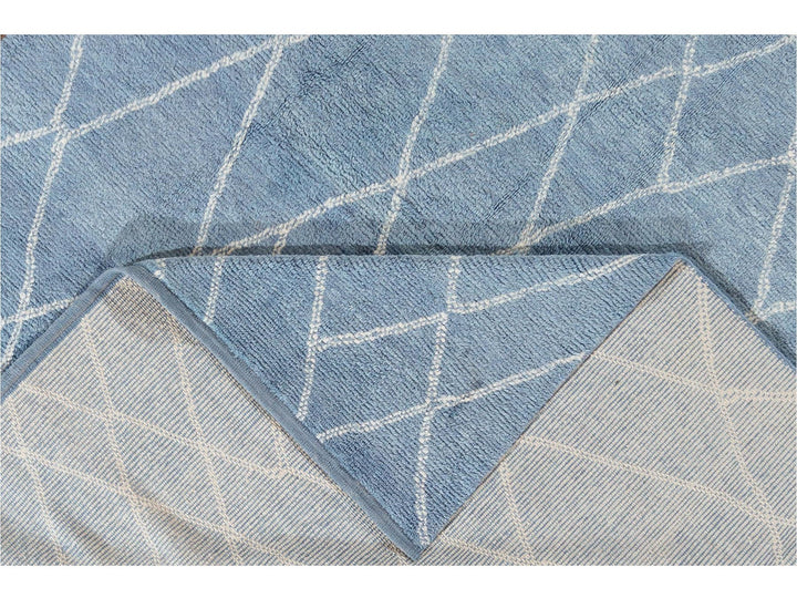 Modern Moroccan-Style Wool Rug 9 X 12