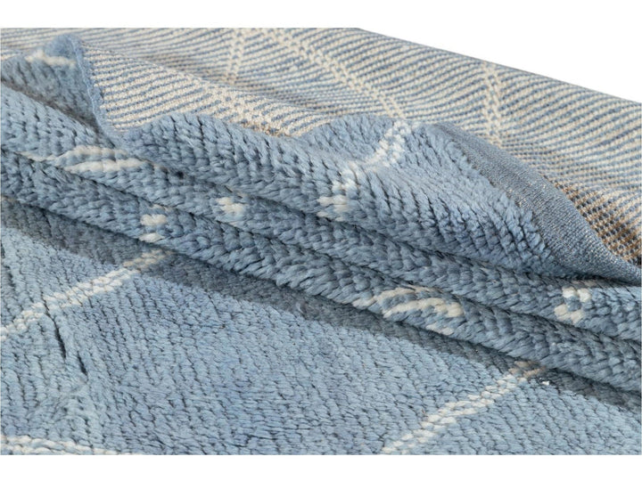 Modern Moroccan-Style Wool Rug 9 X 12