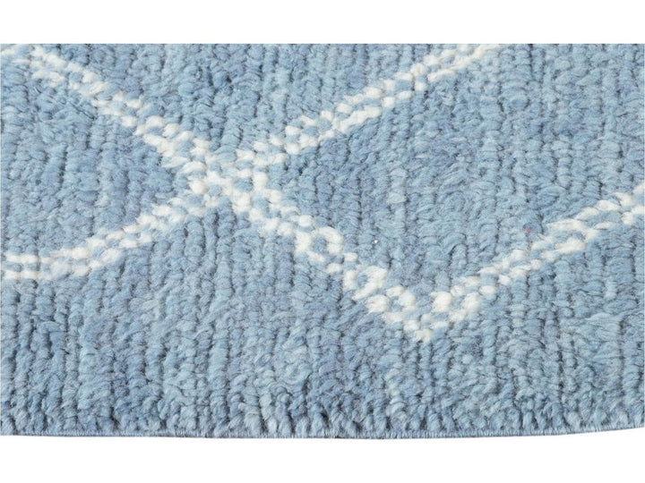 Modern Moroccan-Style Wool Rug 9 X 12