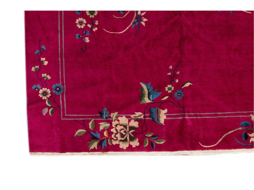 Antique Art Deco Chinese Rug 9 X 12