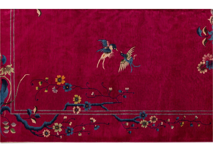 Antique Art Deco Chinese Rug 9 X 12