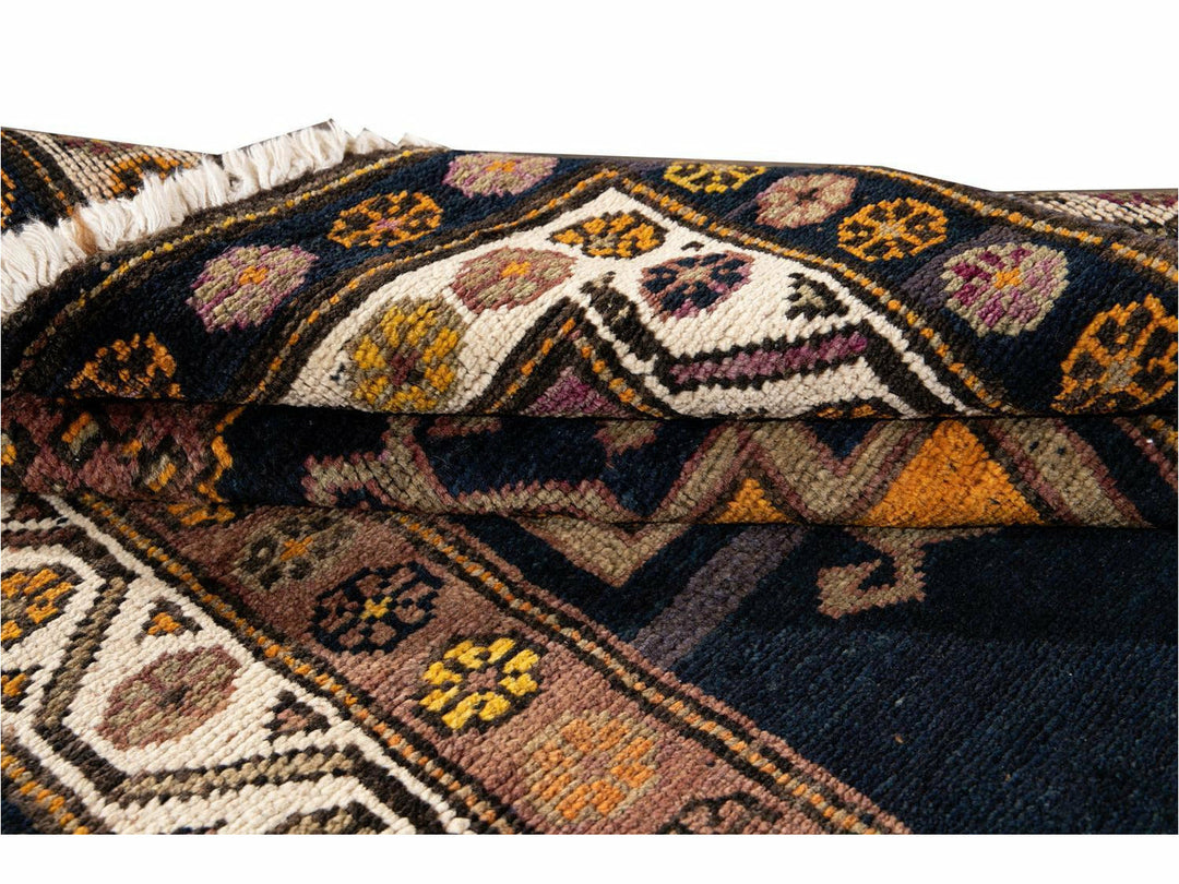Vintage Azeri Wool Runner 4 X 10