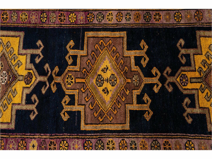 Vintage Azeri Wool Runner 4 X 10