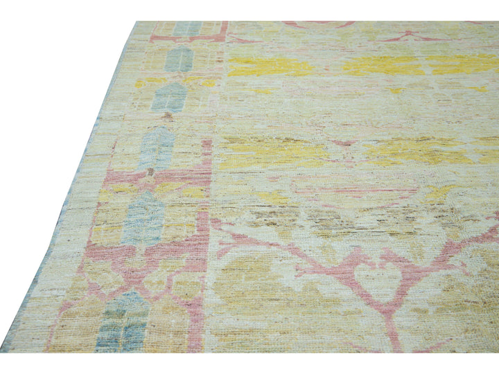 Modern Oushak Wool Rug 11 X 15