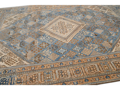 Antique Tabriz Wool Rug 9 X 12