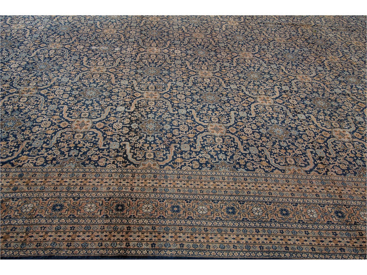 Antique Persian Tabriz Wool Rug 12 X 19