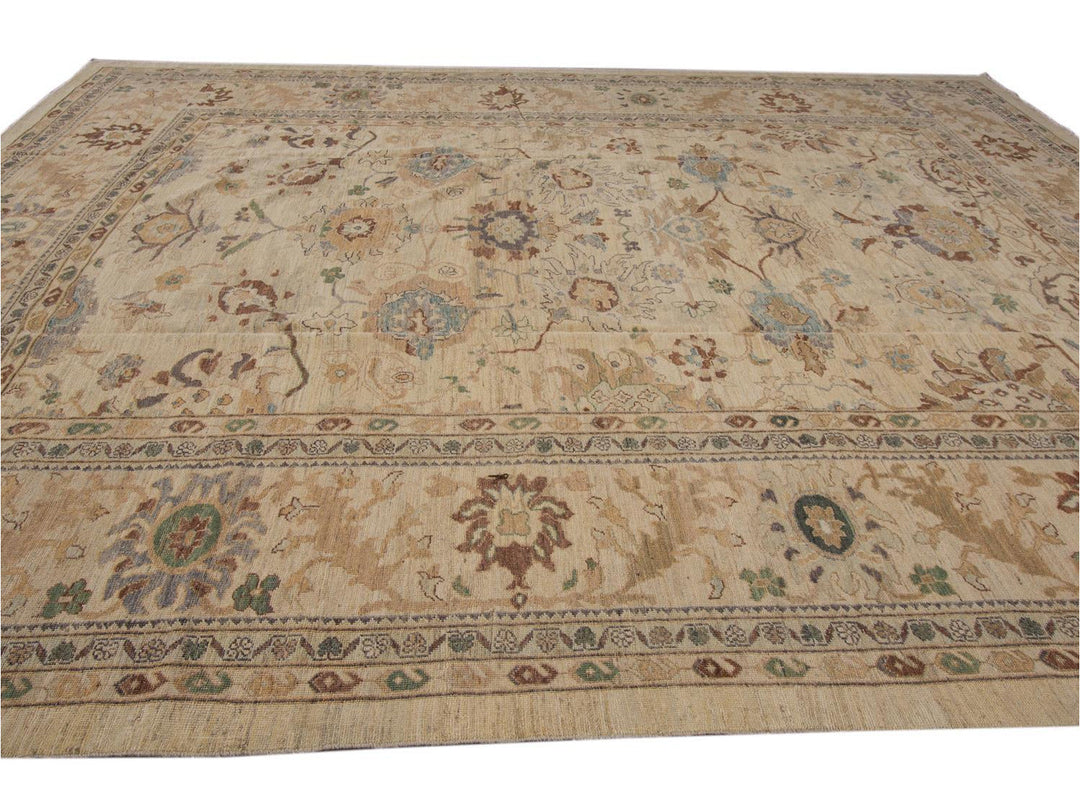 Modern Sultanabad Oversize Wool Rug 12 X 16