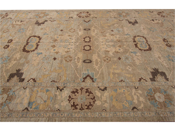 Modern Sultanabad Wool Rug 9 X 15