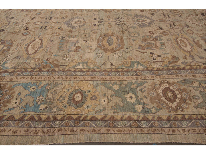 Contemporary Sultanabad Oversize Wool Rug 13 X 20
