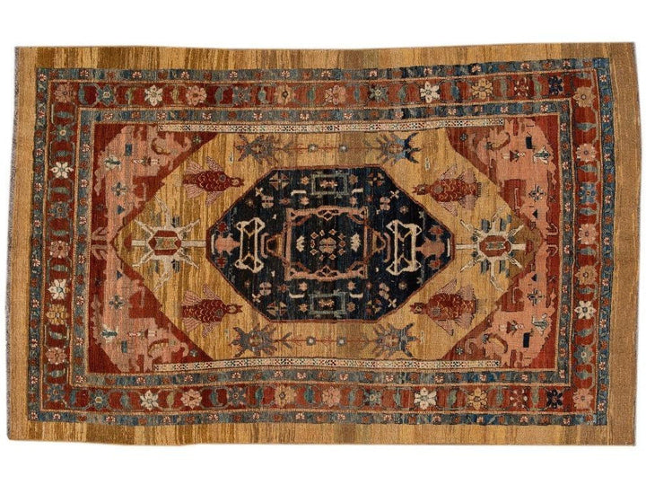 Vintage Bakshaish Tribal Wool Rug 7 X 11