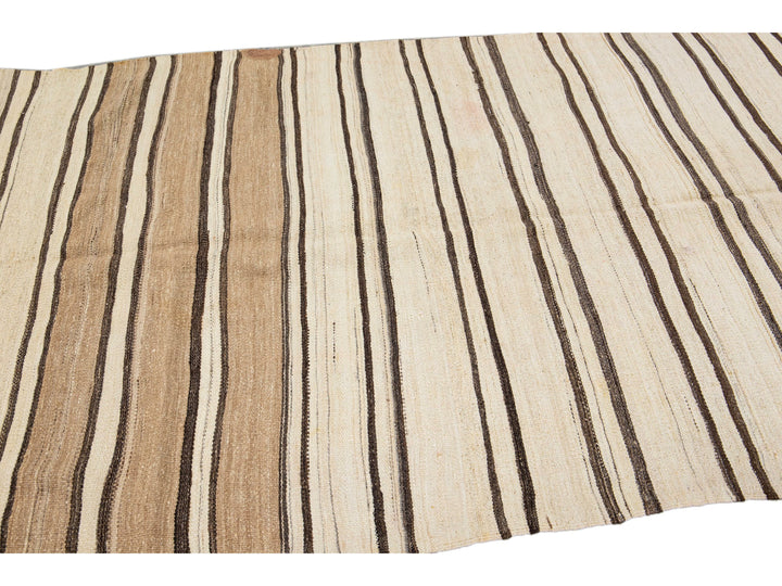 Vintage Kilim Wool Rug 5 X 9