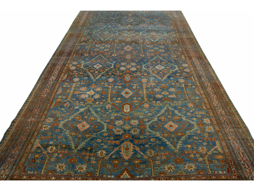Antique Hamadan Runner 7 X 18