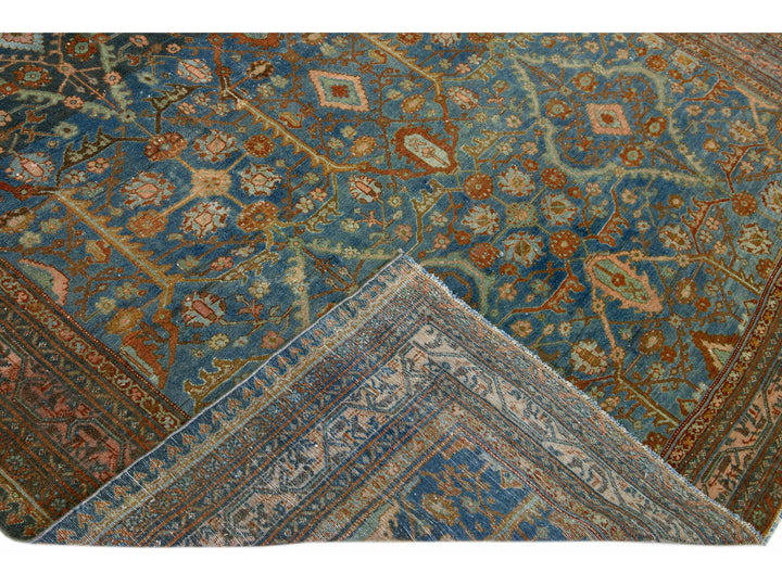 Antique Hamadan Runner 7 X 18