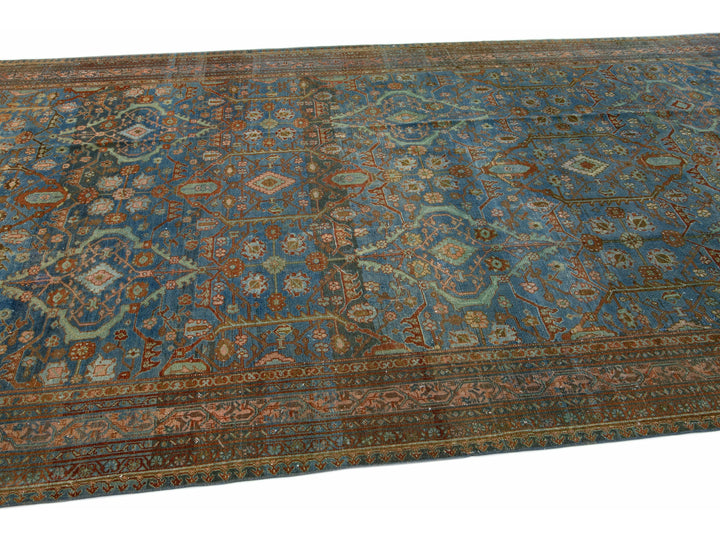 Antique Hamadan Runner 7 X 18