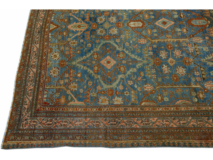 Antique Hamadan Runner 7 X 18