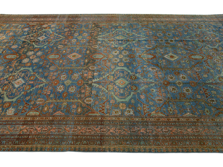 Antique Hamadan Runner 7 X 18