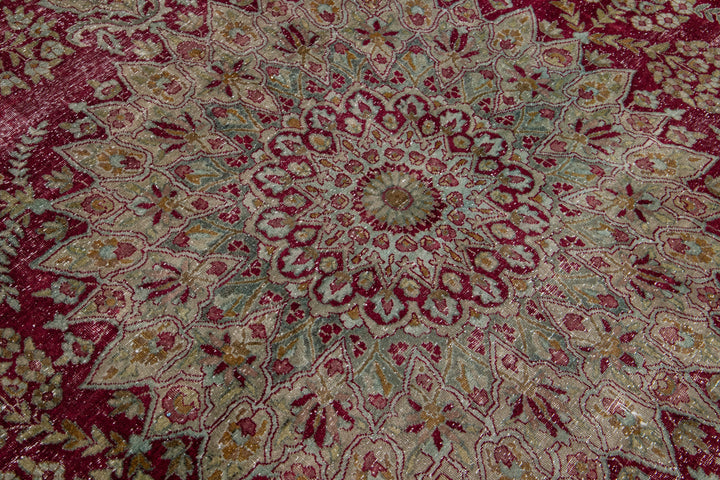 Antique Kerman Wool Rug 10 X 14