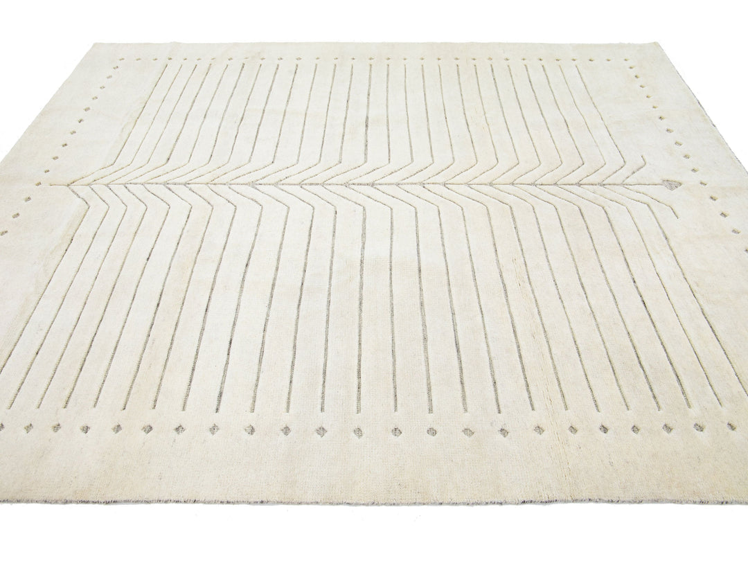 Modern Moroccan Wool Rug 8 X 10