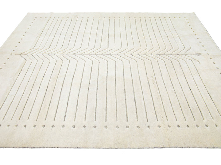 Modern Moroccan Wool Rug 8 X 10