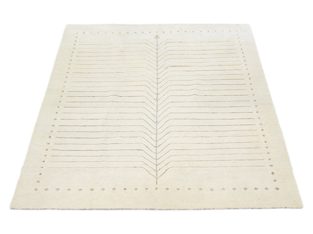 Modern Moroccan Wool Rug 8 X 10