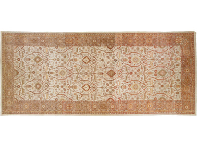 Antique Sultanabad Wool Rug 10 X 22