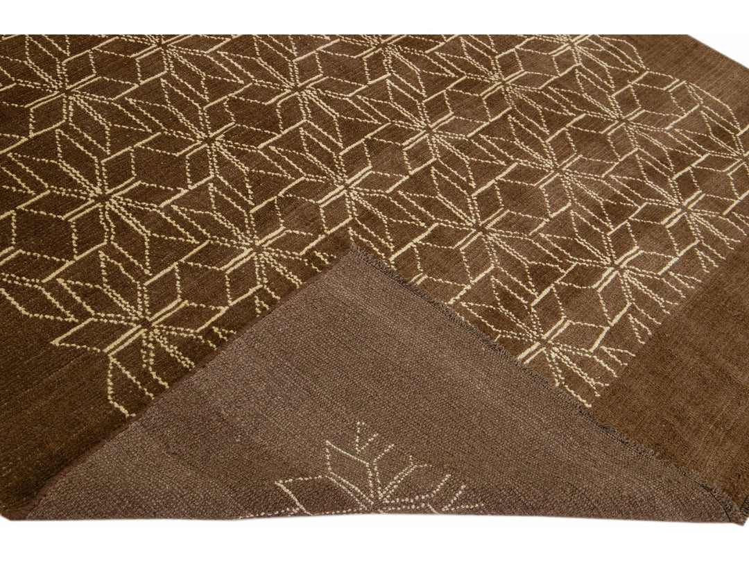 Modern Moroccan Wool Rug 7 X 9