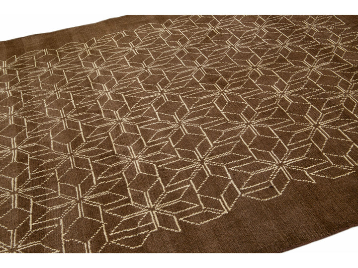 Modern Moroccan Wool Rug 7 X 9