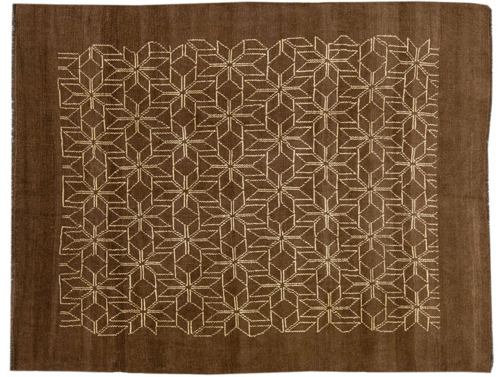Modern Moroccan Wool Rug 7 X 9
