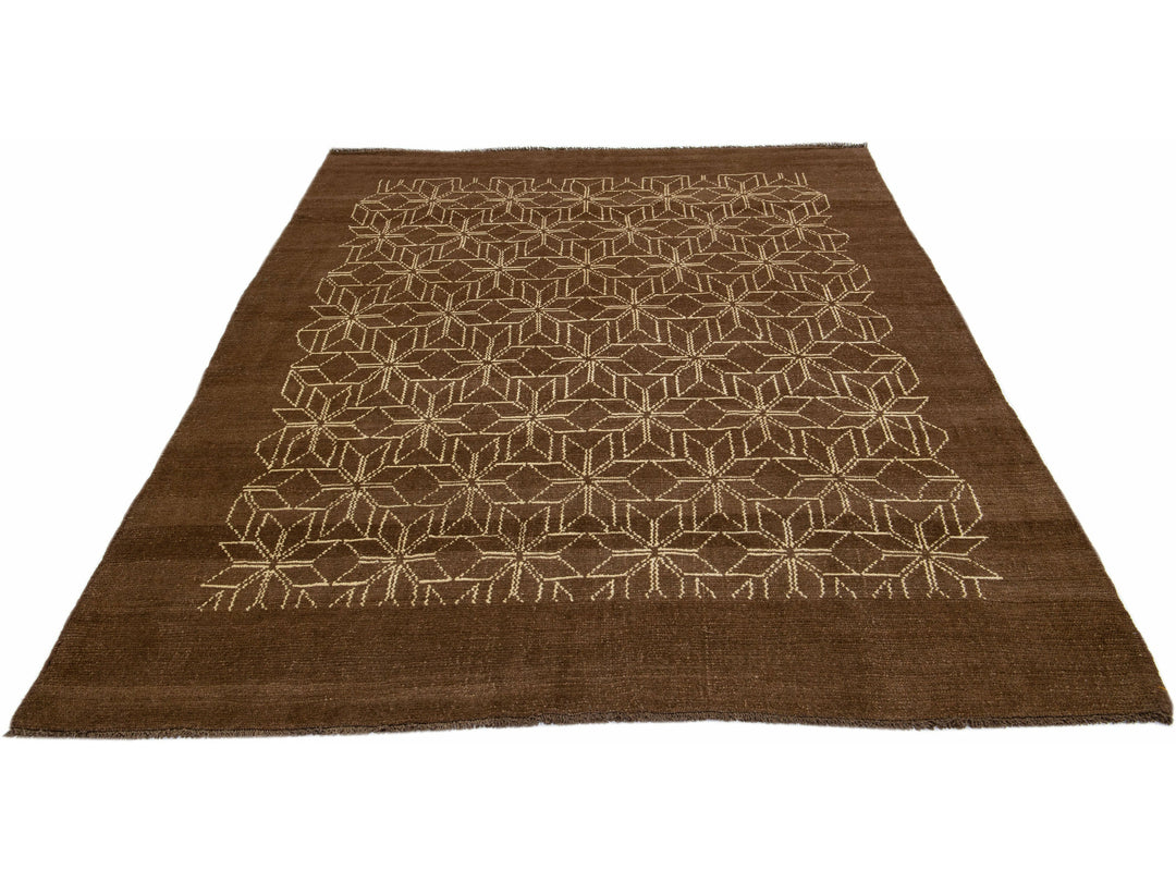 Modern Moroccan Wool Rug 7 X 9