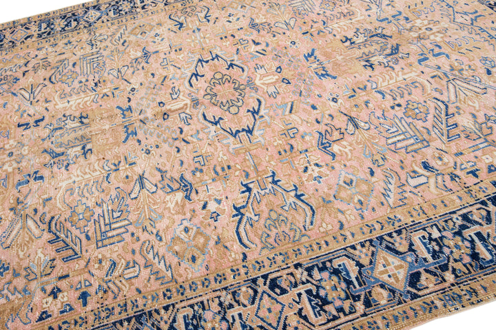 Antique Persian Heriz Wool Rug 8 X 10