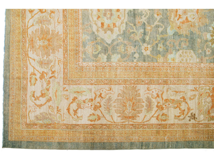 Antique Sultanabad Wool Rug 10 X 14