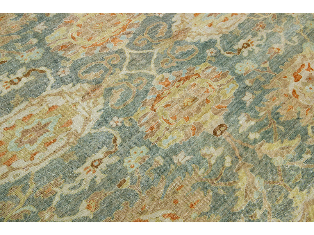 Antique Sultanabad Wool Rug 10 X 14