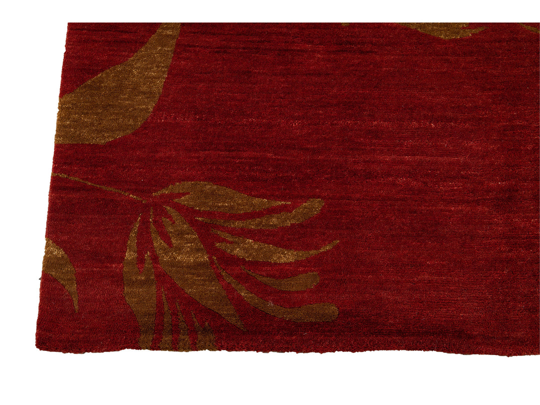 Modern Tibetan Wool Rug 9 X 12