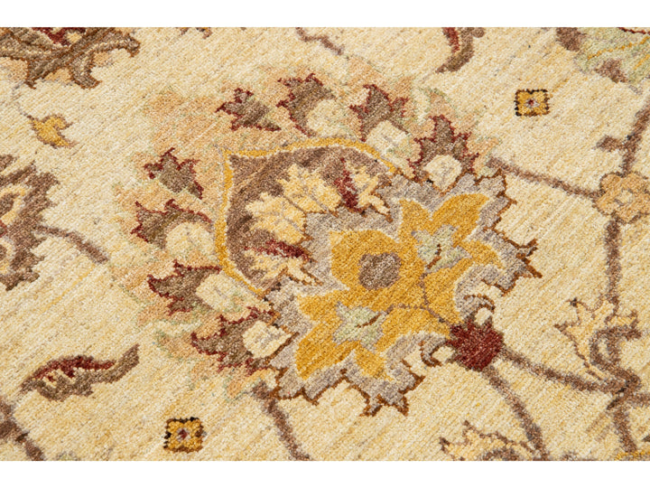 Modern Peshawar Wool Rug 14 X 15
