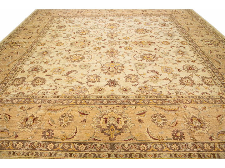 Modern Peshawar Wool Rug 14 X 15