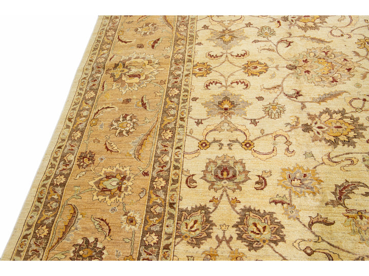 Modern Peshawar Wool Rug 14 X 15