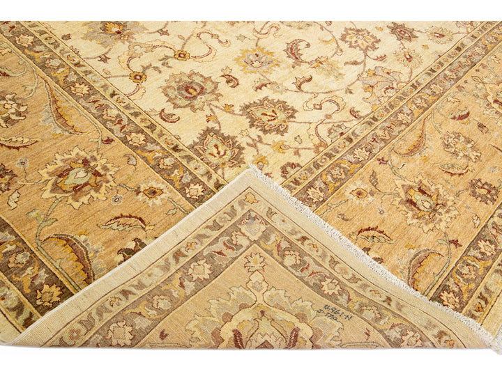 Modern Peshawar Wool Rug 14 X 15
