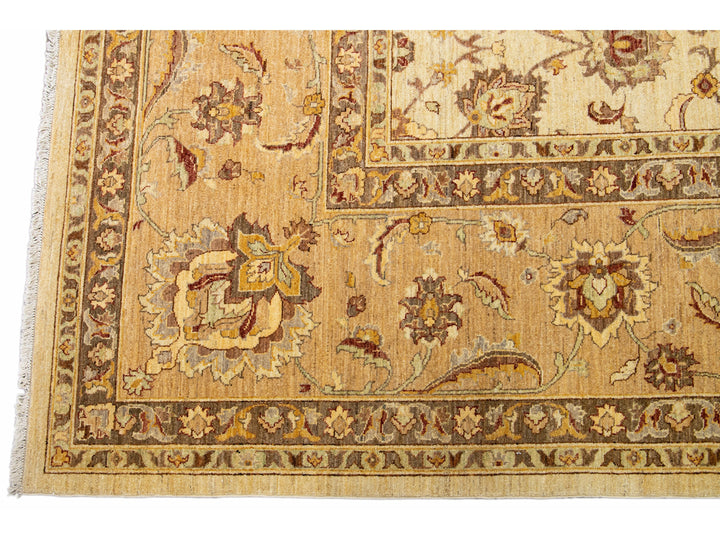 Modern Peshawar Wool Rug 14 X 15