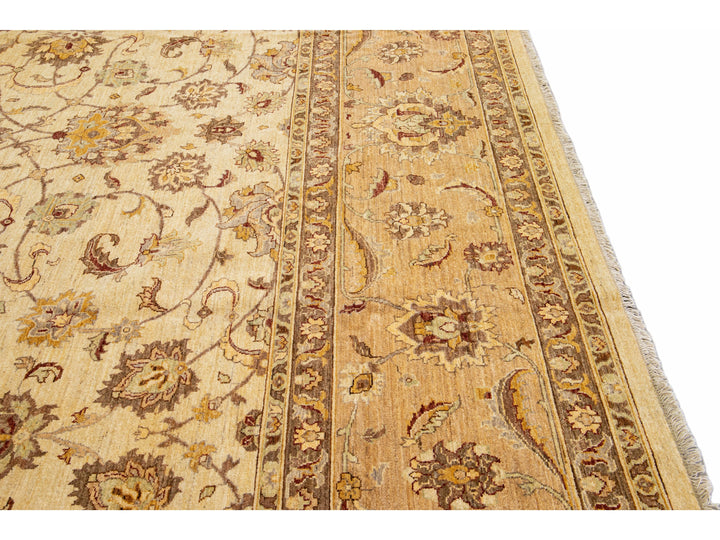 Modern Peshawar Wool Rug 14 X 15