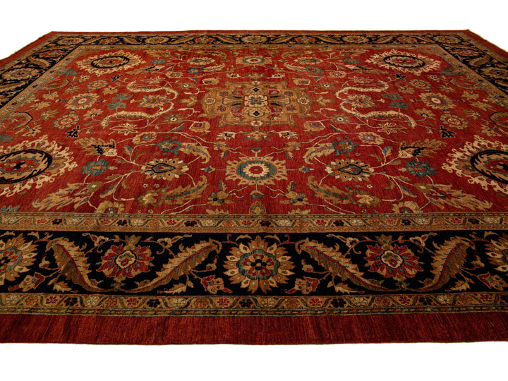 Modern Peshawar Wool Rug 15 X 20